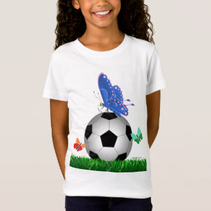 Fotboll fjärilar t shirt
