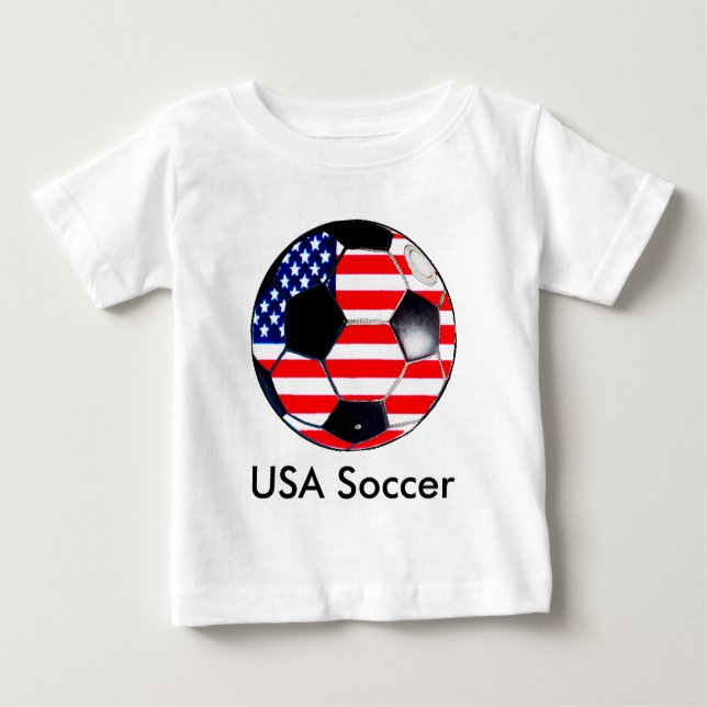 Fotboll Flagga-USA: MUSEUM-gåvor T Shirt (Framsida)