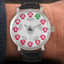Fotboll Fläkt Gift Watch - Röda skift Armbandsur