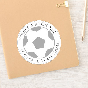 Fotboll Fläkt Personlig med fotbollens Klubb Namn Klistermärken