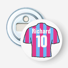 Fotboll Fläkt Shirt till personlighet. Flasköppnare