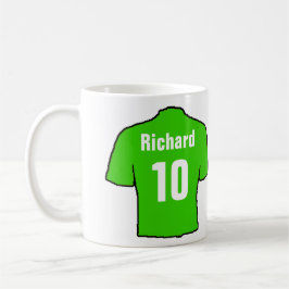 Fotboll Fläkt Shirt till personlighet. Kaffemugg