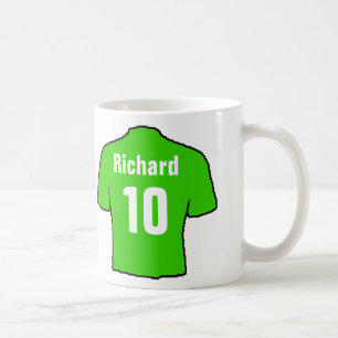 Fotboll Fläkt Shirt till personlighet. Kaffemugg