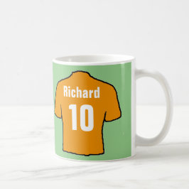 Fotboll Fläkt Shirt till personlighet. Kaffemugg