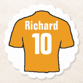 Fotboll Fläkt Shirt till personlighet. Underlägg Papper