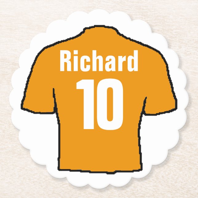 Fotboll Fläkt Shirt till personlighet. Underlägg Papper (Framsida)