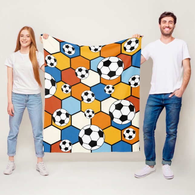 Fotboll Fleecefilt (På plats)