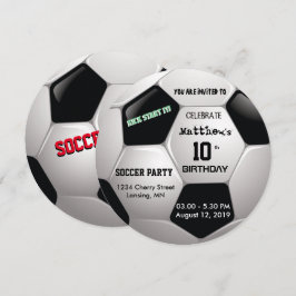 Fotboll ⚽ födelsedag Epic Party Inbjudningar