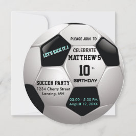 Fotboll ⚽ födelsedag Epic Party Inbjudningar