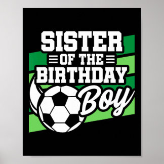 Fotboll Födelsedag - Födelsedag Syster - Pojkar Fo Poster