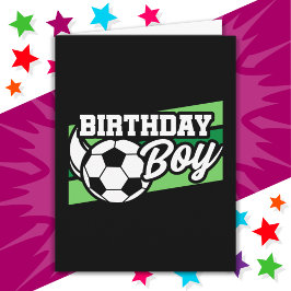 Fotboll Födelsedagsfest Barns födelsedag Boy Kort