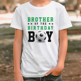 Fotboll Födelsedagsfest Syskon Brother T Shirt