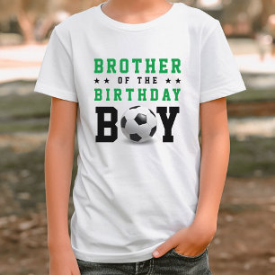 Fotboll Födelsedagsfest Syskon Brother T Shirt