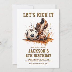 Fotboll Födelsedagsinbjudan Inbjudningar