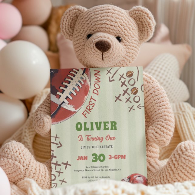 Fotboll Födelsedagsinbjudan Tack Kort (Skapare uppladdad)