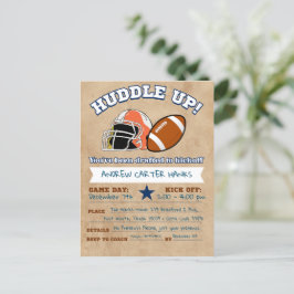 Fotboll Födelsedagsinbjudningar För Pojkar Kryp ih Vykort