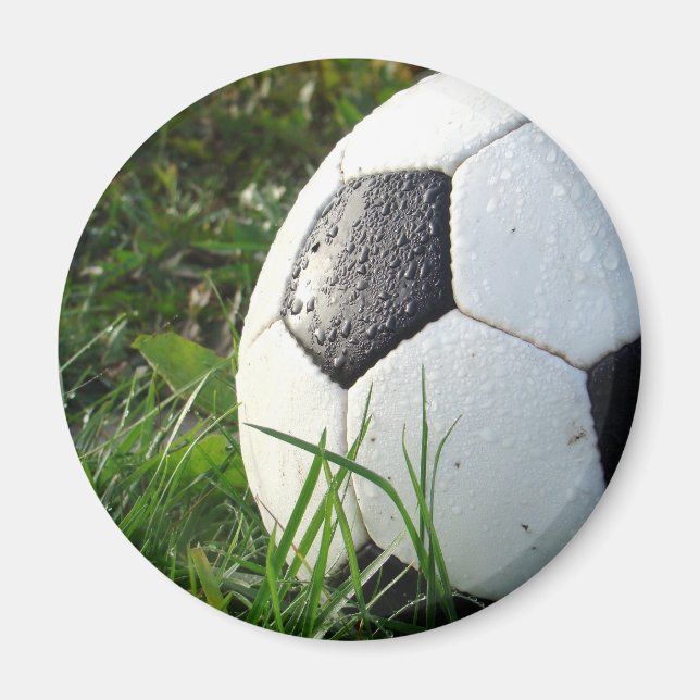 Fotboll~ Foot Boll i fält Magnet (Framsidan)