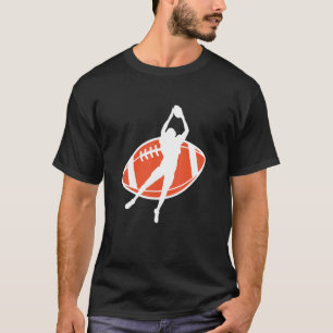 Fotboll för bred mottagare t shirt