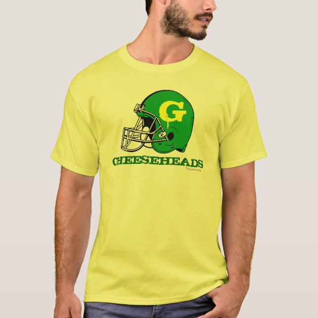 Fotboll för Cheeseheads Green BayNFL fläktar T Shirt (Framsida)