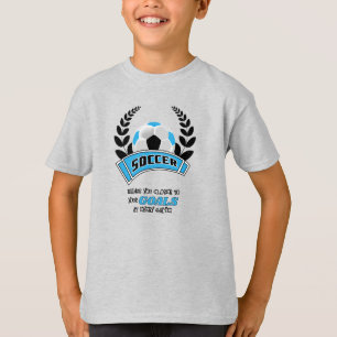 Fotboll för dig närmare dina mål - Baby blue T Shirt