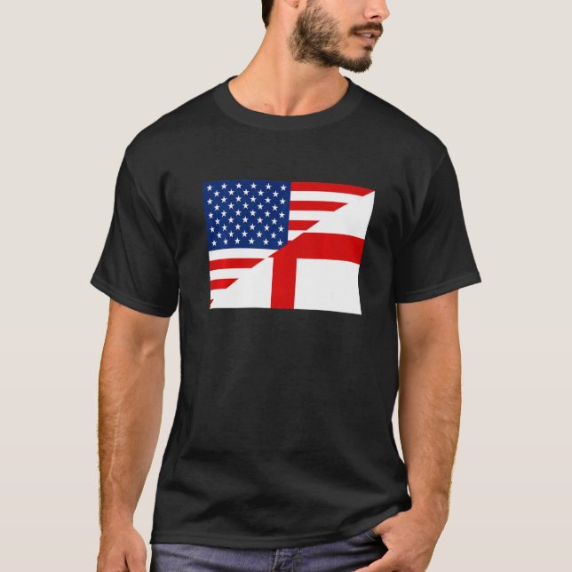 Fotboll för dubbla medborgarskap i Storbritannien T Shirt (Framsida)