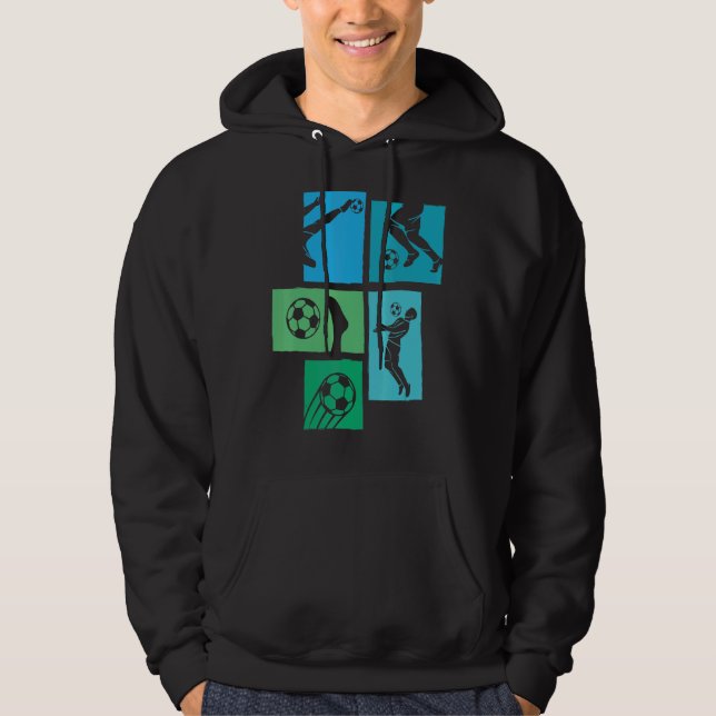 Fotboll för fotboll hoodie (Framsida)