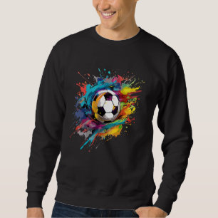 Fotboll för fotboll i Boll Stänk Lång Ärmad Tröja