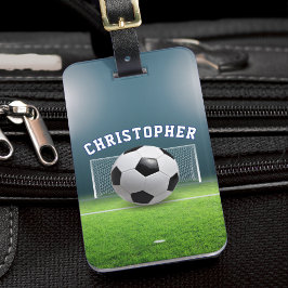 Fotboll för fotboll Idrottsman Namn Sports Bagagebricka