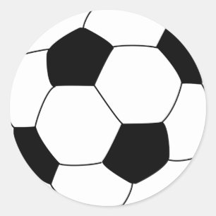Fotboll för fotboll runt klistermärke