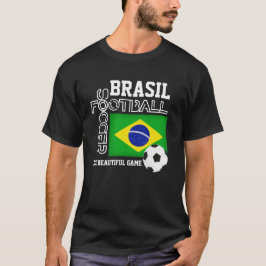 Fotboll för fotbollsspelare i BRASIL T Shirt