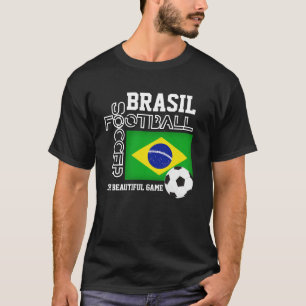 Fotboll för fotbollsspelare i BRASIL T Shirt