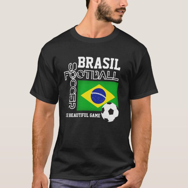 Fotboll för fotbollsspelare i BRASIL T Shirt (Framsida)