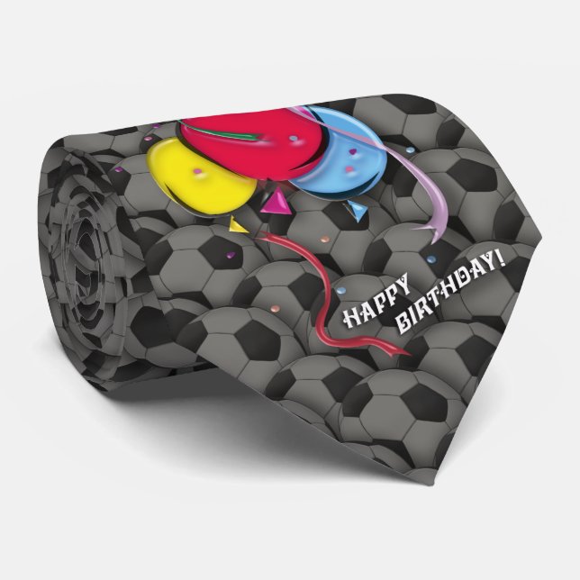 Fotboll för grattis på födelsedagenBaloons fotboll Slips (Rullad)