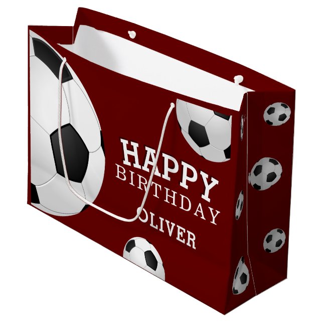 Fotboll för herrar Boll Sports Grattis på födelsed (Framsidan Vinklad)