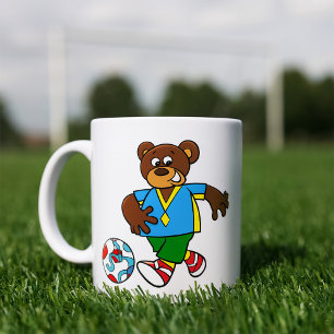 Fotboll för herrar i sportkläder kaffemugg