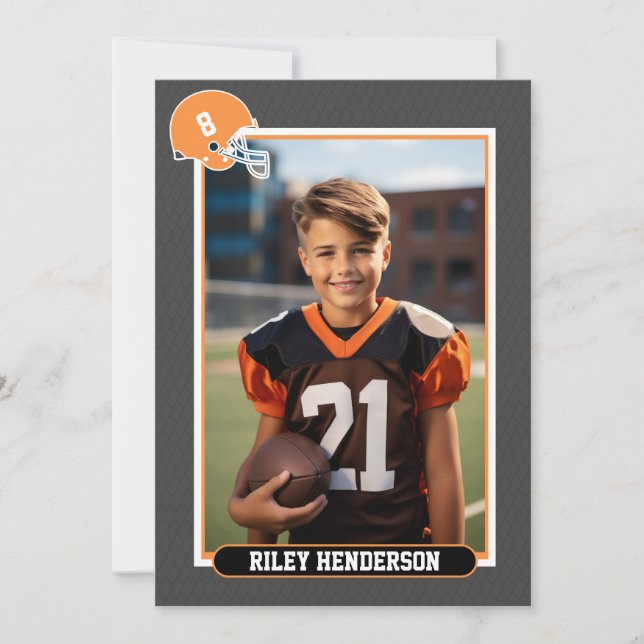 Fotboll för idrott, Party födelsedag Inbjudningar (Framsida)