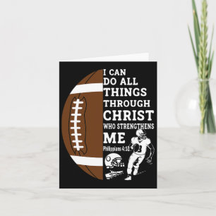Fotboll för kulturbibel Verse Christian Gifts Kort