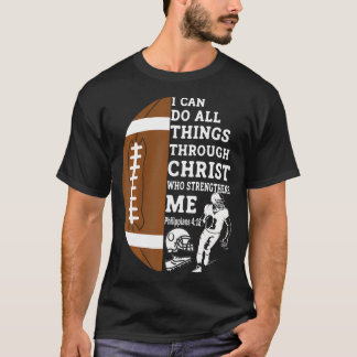 Fotboll för kulturbibel Verse Christian Gifts T Shirt