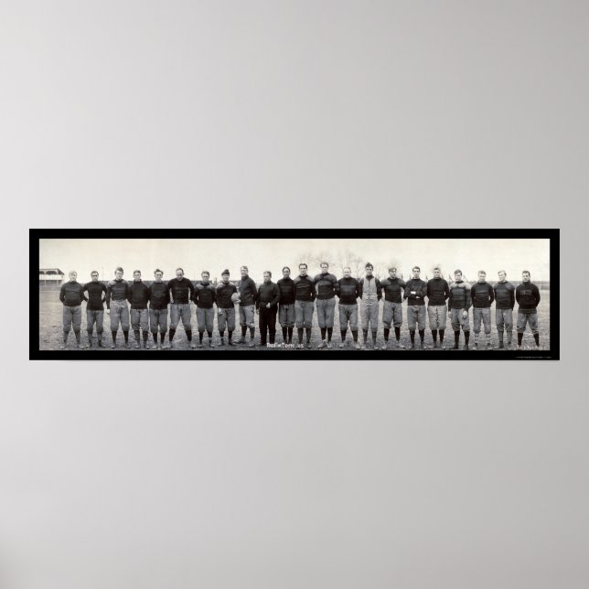 Fotboll för Massillon Tigers 1905 Poster (Framsidan)