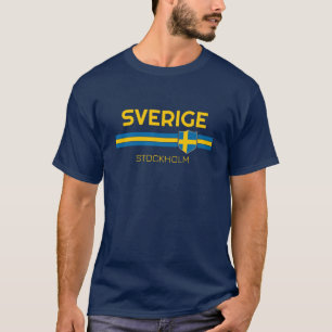 Fotboll för patriotisk flagga i Sverige T Shirt