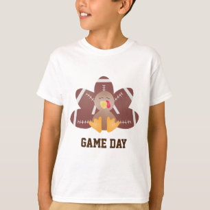 Fotboll för spel Turkiet Feathers Brown T Shirt