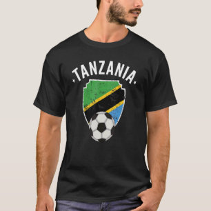 Fotboll för Tanzanias Pride Root i Tanzania-fotbol T Shirt