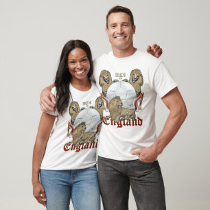Fotboll för tre lejonengelska t shirt