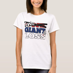 Fotboll för två jätte- förluster t shirt