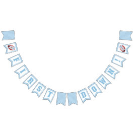 Fotboll först nedåt 1:a födelsedagsbanderollen vimplar