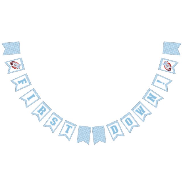 Fotboll först nedåt 1:a födelsedagsbanderollen vimplar (Alla)