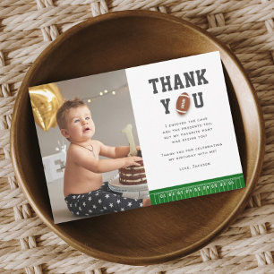 Fotboll - första året efter födelsedag tack kort