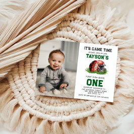 Fotboll - första året nedåt 1:a födelsedag inbjudningar