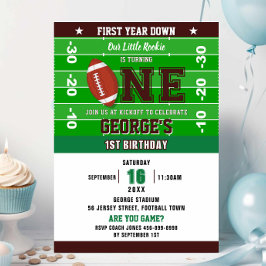 Fotboll - första året nedåt 1:a födelsedag inbjudningar