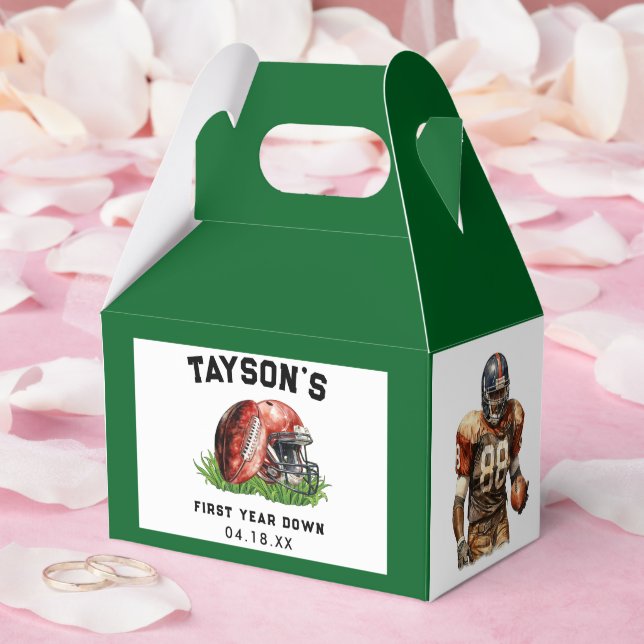 Fotboll - första året nedåt 1:a födelsedag presentaskar (Bröllop)